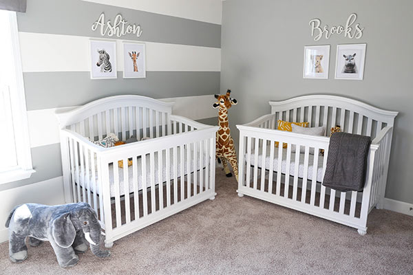 Safari Animal Twin Nursery Life Love And Sugar Lifestyle